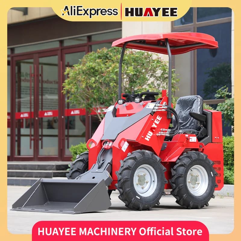 【Offre spéciale】Chargeuse compacte HUAYEE, mini-chargeuse multifonction pour chantier et agriculture