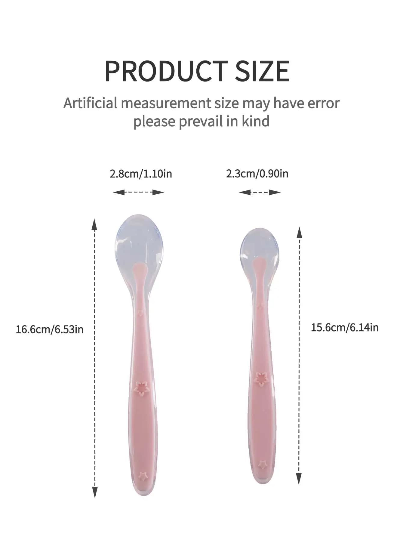 Cuillère d'apprentissage en Silicone pour bébé, 9 couleurs, motif étoile, grand petit ensemble de cu