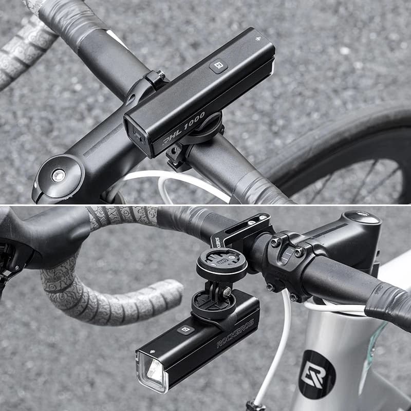 ROCKBROS-Lampe de vélo étanche à la pluie, lampe frontale VTT, lampe de sauna, aluminium, lampe de p