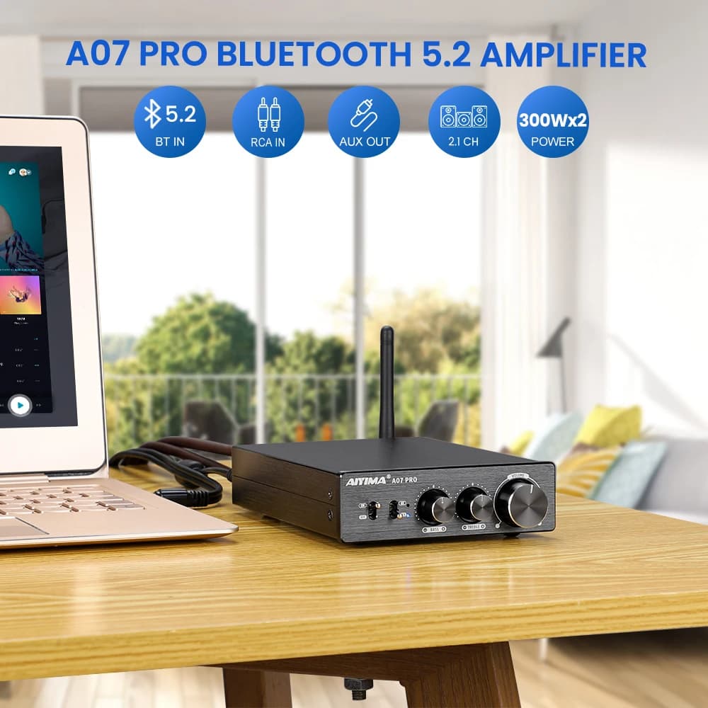 AIYIMA-Amplificateur de puissance Bluetooth, TPA3255, A07, PRO, A07, Amplificateur audio, Haut-parle