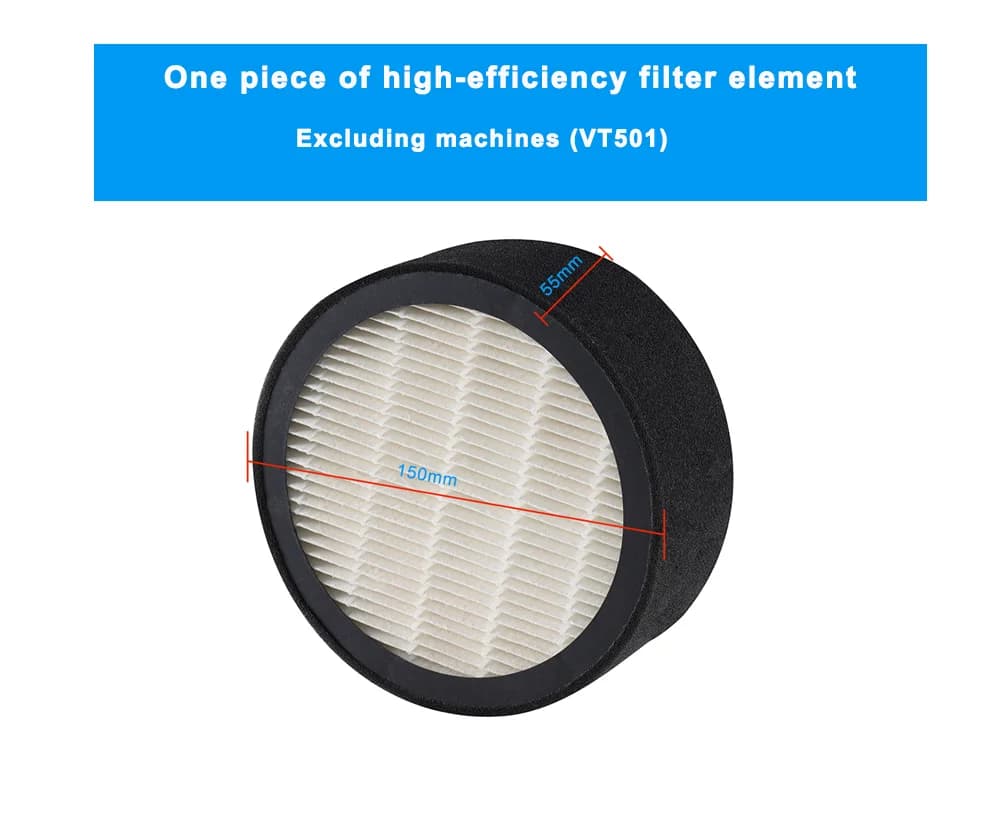 Noyau de remplacement de filtration d'air à trois couches KCvents VT501