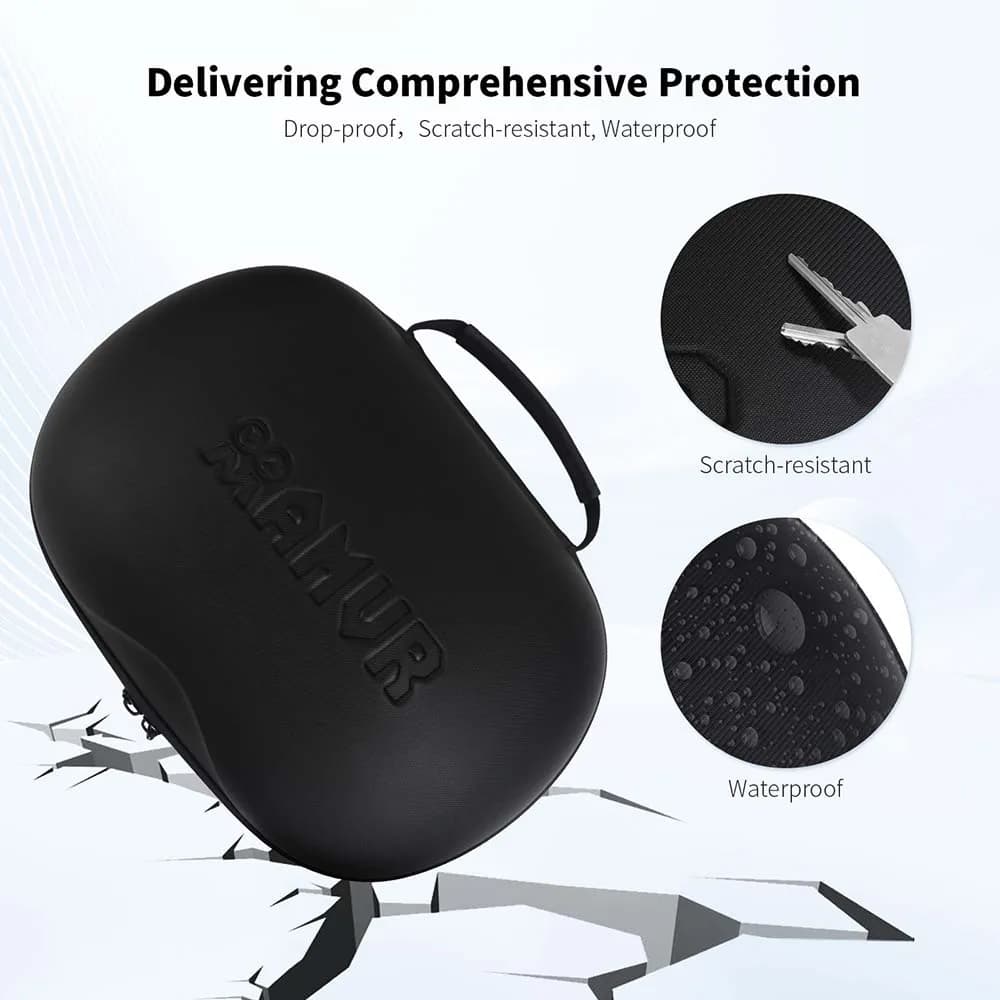 AMVR-Sac de rangement pour Oculus Quest 3/2/1, sac à main en cuir PU, étui de transport étanche anti