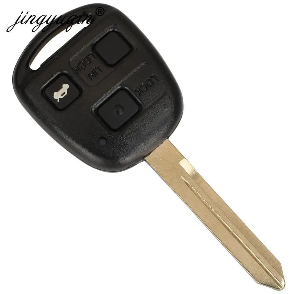 Jingyuqin 433MHz 4D70/ 4C puce 89071-0D030 2/3 boutons télécommande porte-clés pour Toyota Yaris Ave