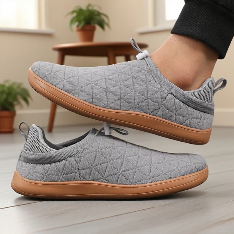 Nouveaux hommes pieds nus chaussures large orteil boîte minimaliste anti-dérapant chaussures de marc