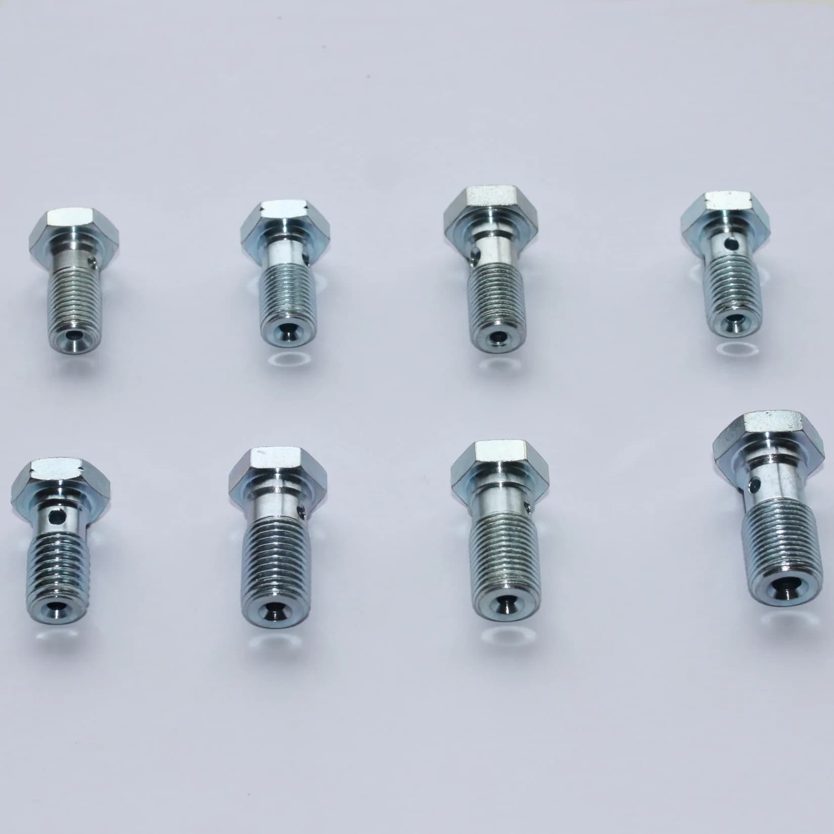 Boulons Banjo simples en Zinc 3/8-24, M10x1, M10x1.25, M10x1.5, 7/16-24, 7/16-20, M12x1 pour collier