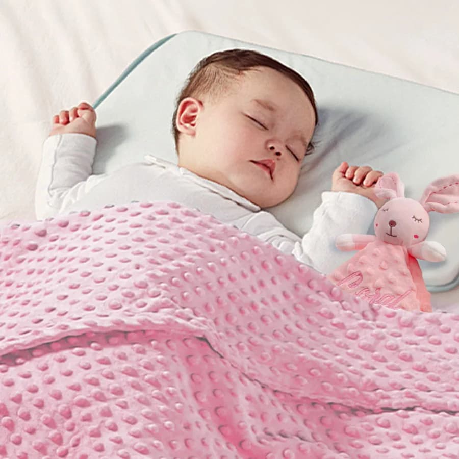 Couverture de sécurité personnalisée avec nom de bébé, couvertures pour nouveau-né, étiquettes de co