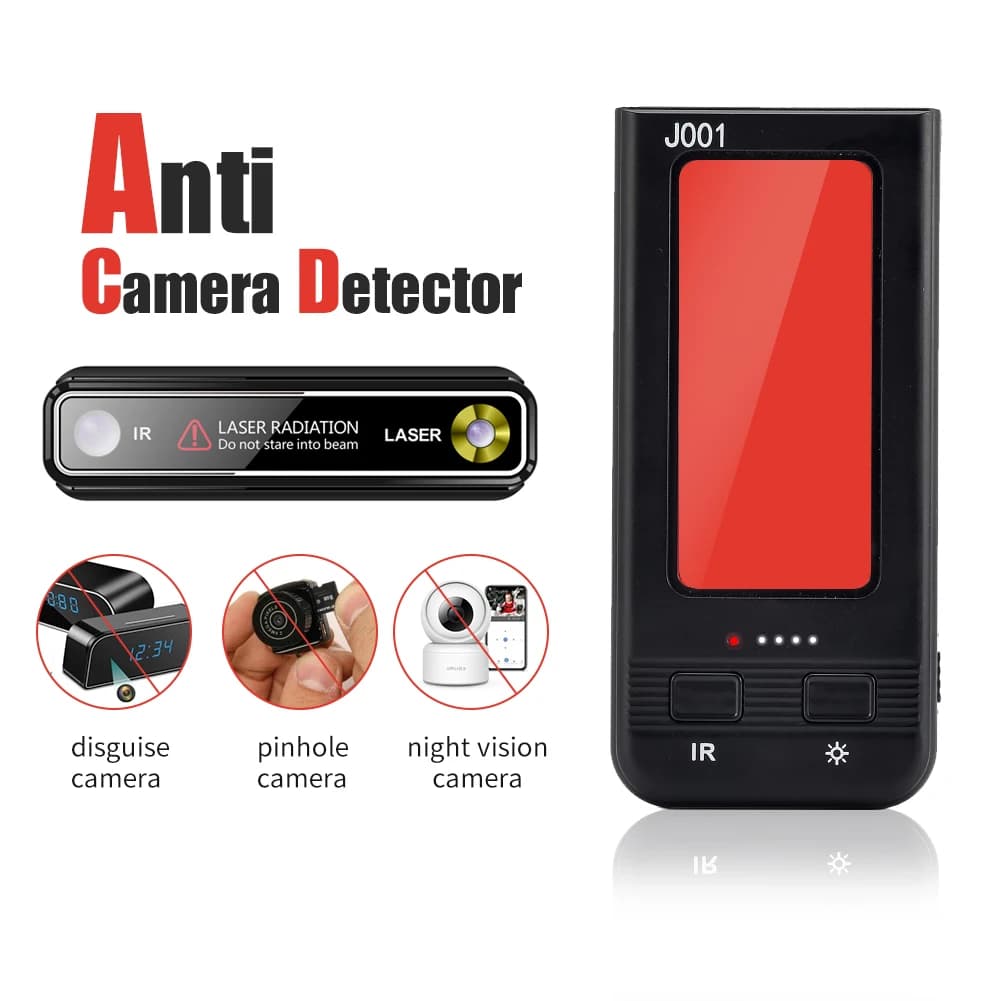 Détecteurs de caméras cachées J001 et détecteur de caméras, détecteur de caméras espionnes, scanner 