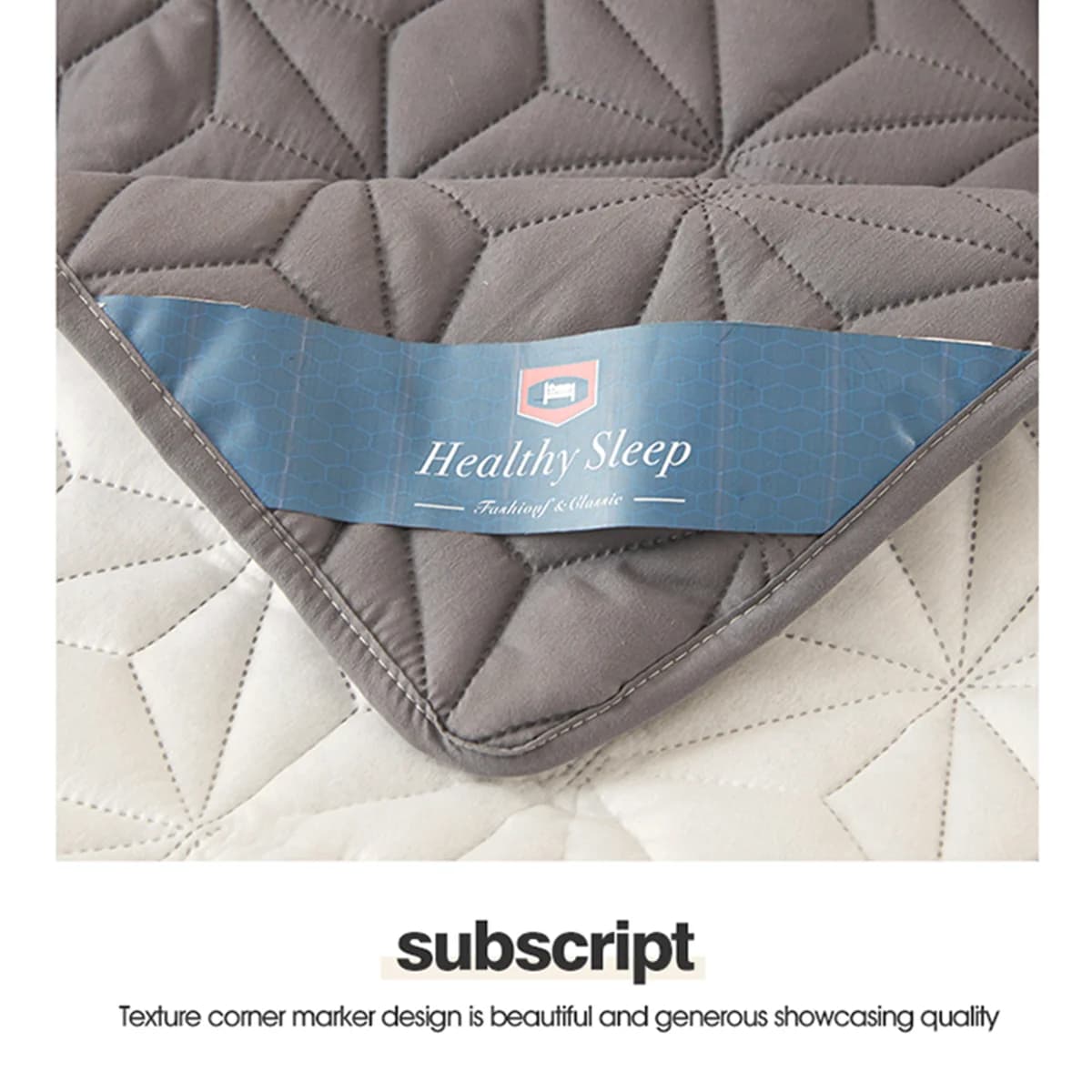 Surmatelas imperméable avec bande élastique, coussin de protection matelassé, couvre-matelas d'hiver