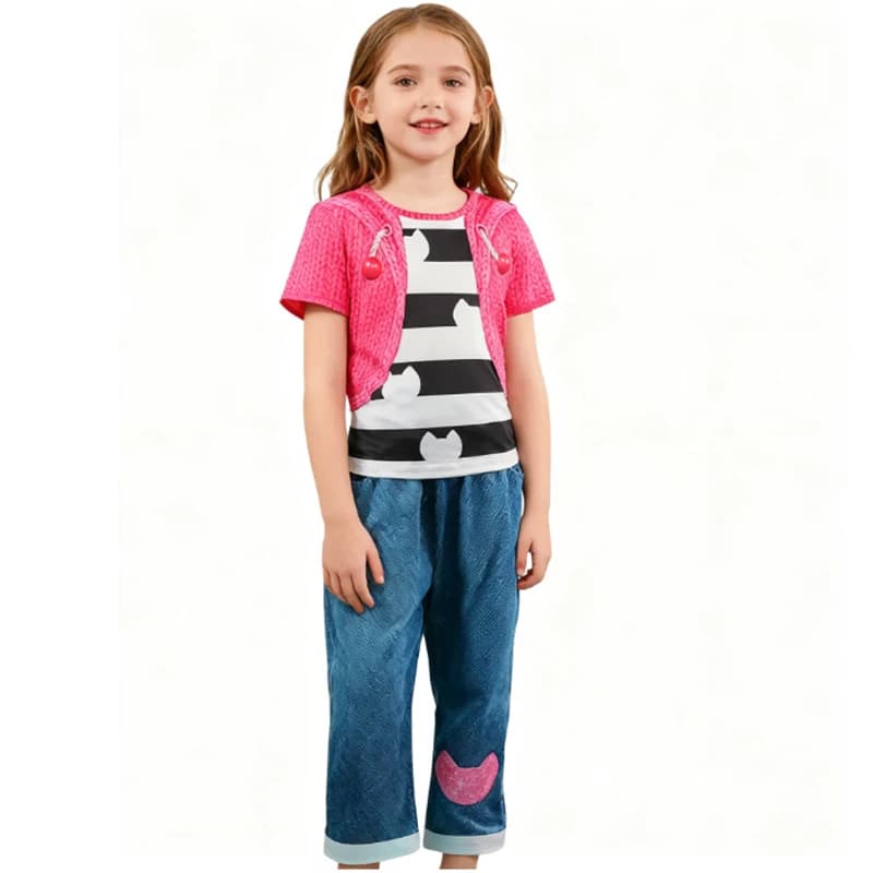 Costume enfant Gabby dessin animé imprimé T-Shirt + pantalon 2 pièces ensembles pour enfants carnava