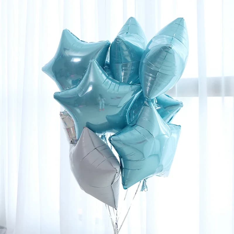 10 pièces 10 pouces or rose argent feuille étoile ballon anniversaire mariage fête de noël décor béb