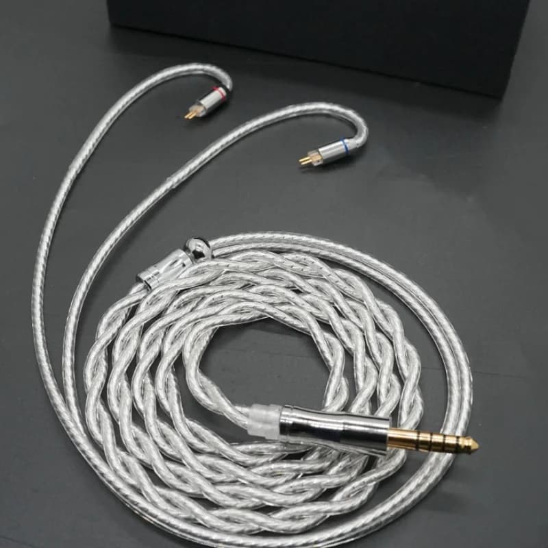 XINHS-Câble de mise à niveau pour casque K12, plaqué argent palladium, haute pureté, 2 brins