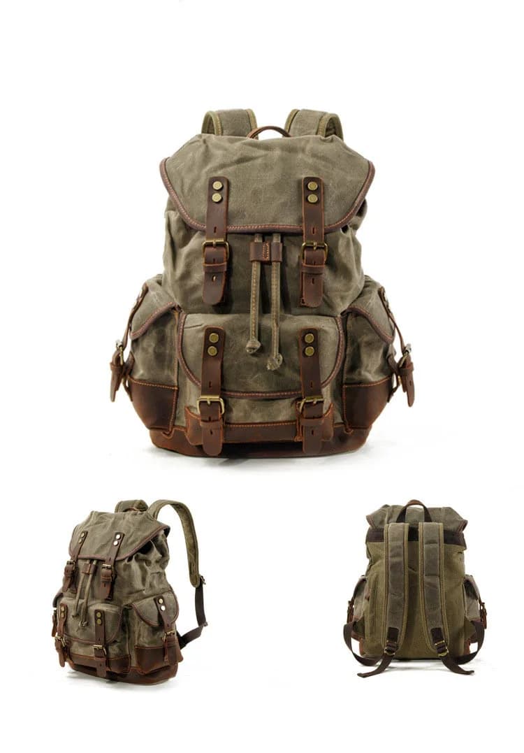 Sac à dos rétro d'extérieur, sac à dos de loisirs pour étudiants, sac de voyage de grande capacité, 