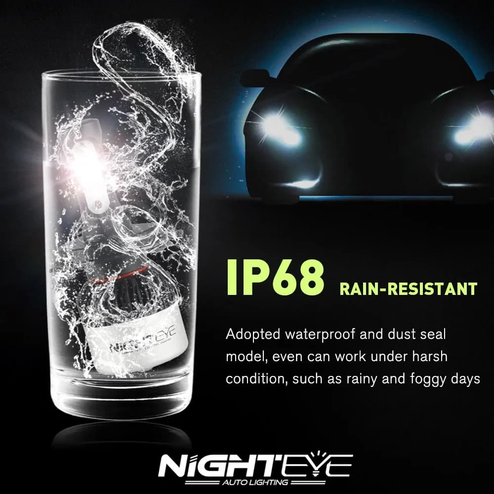 NIGHTEYE phares de voiture Super lumineux H7 LED H4 LED H8/H9/H11 HB3/9005 HB4/9006 ampoule automati