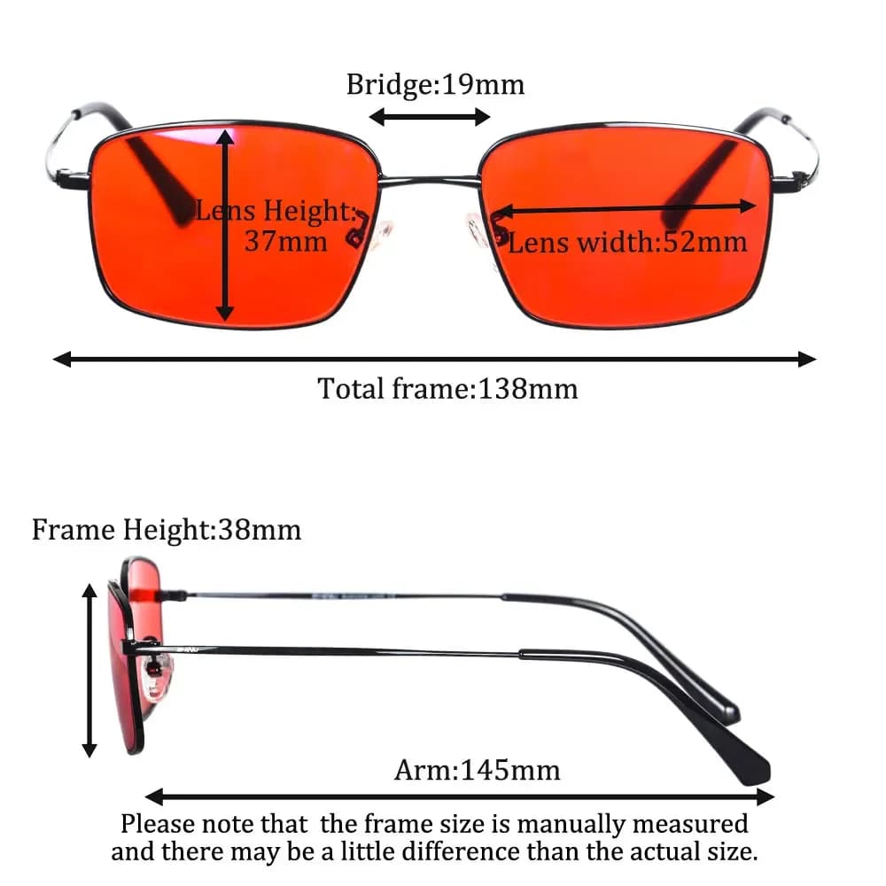 Lunettes de lumière bleue hommes lentille Orange lentille rouge lentille claire lunettes en métal pr