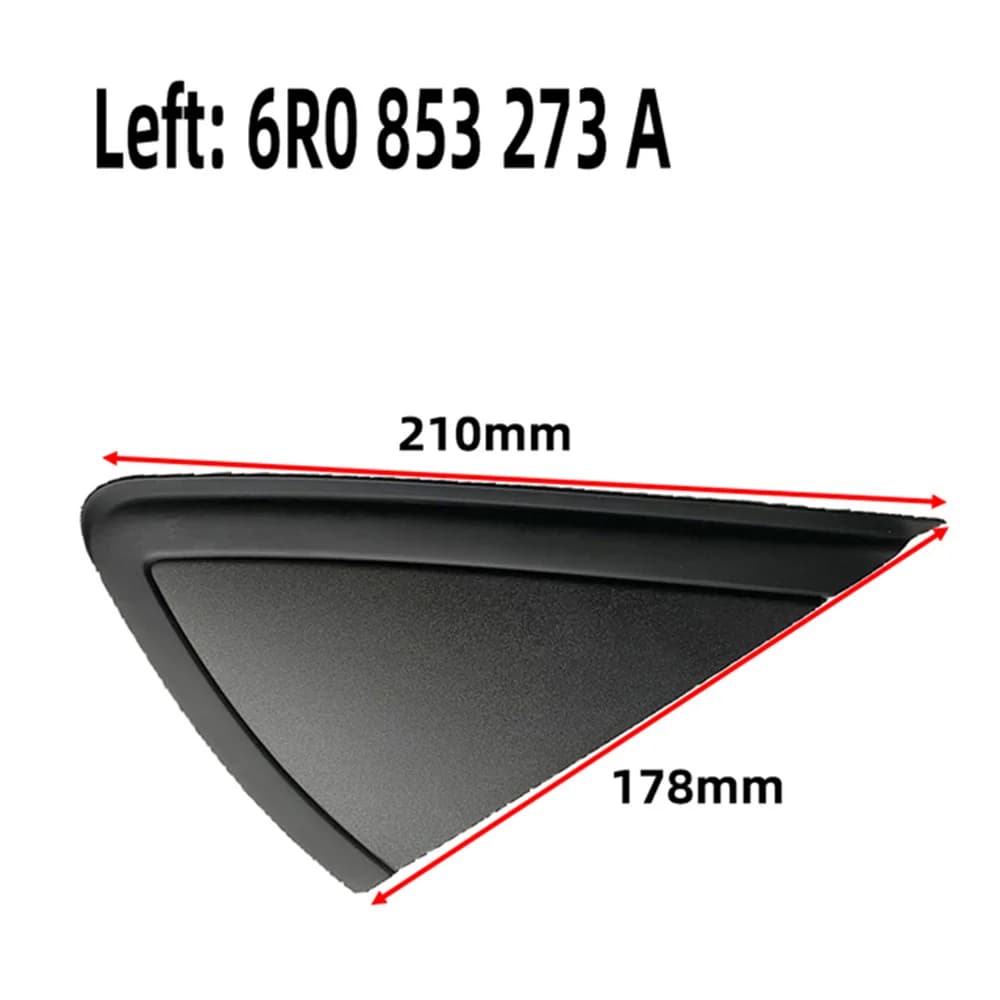 Rétroviseur latéral de porte d'aile de voiture x1/x2, revêtement d'habillage triangulaire, panneau d