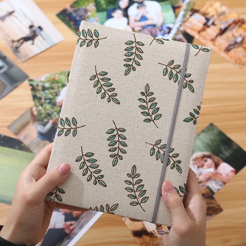 Album Photo en tissu de 6 pouces, 200 pièces, créatif, grande capacité, Type à feuilles, Album famil
