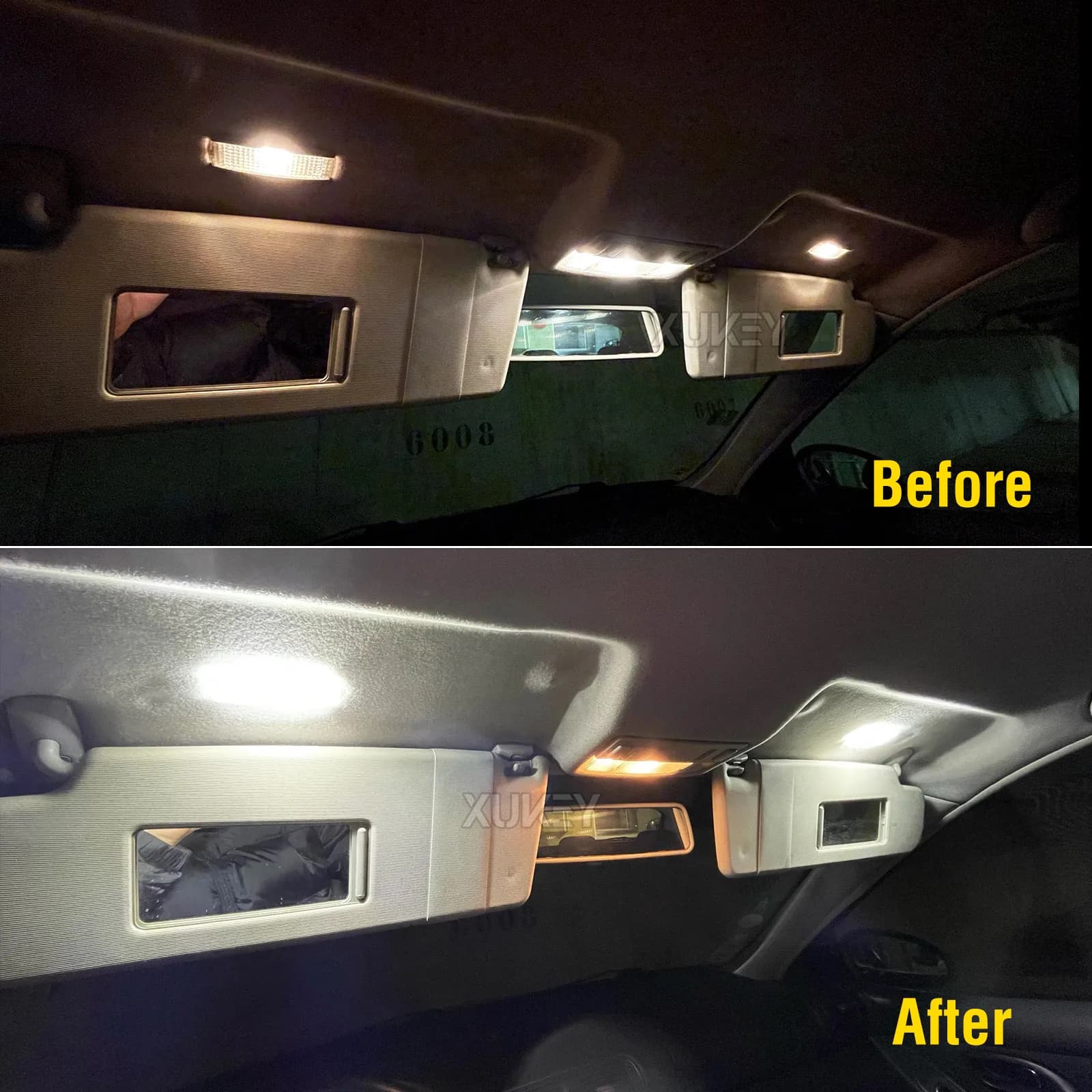 2x Canbus LED pare-soleil intérieur vanité miroir lumière voiture dôme plafonniers pour VW Golf 4 5 