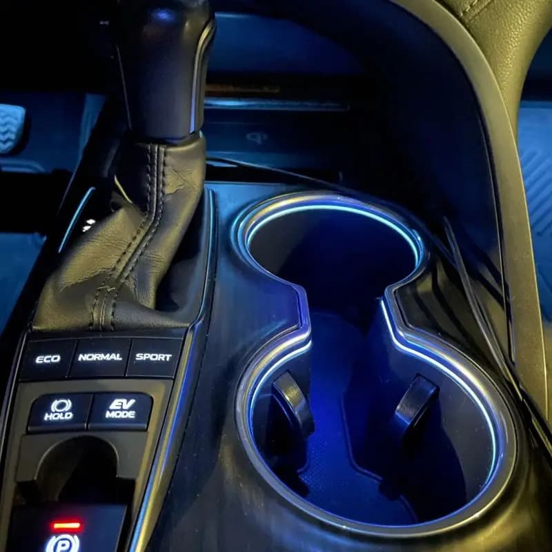 Porte-gobelet à LED pour Toyota Camry, lumière décorative intérieure, lampe IceBlue, escales, 2018, 