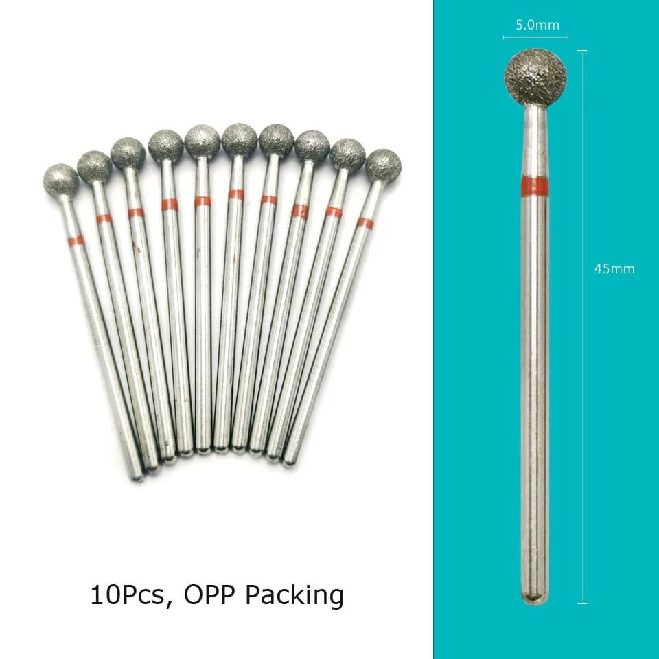 HYTOOS Forets À Ongles Diamant Cutters pour Manucure Cuticules Burr Fraise Cutter pour Pédicure Ongl