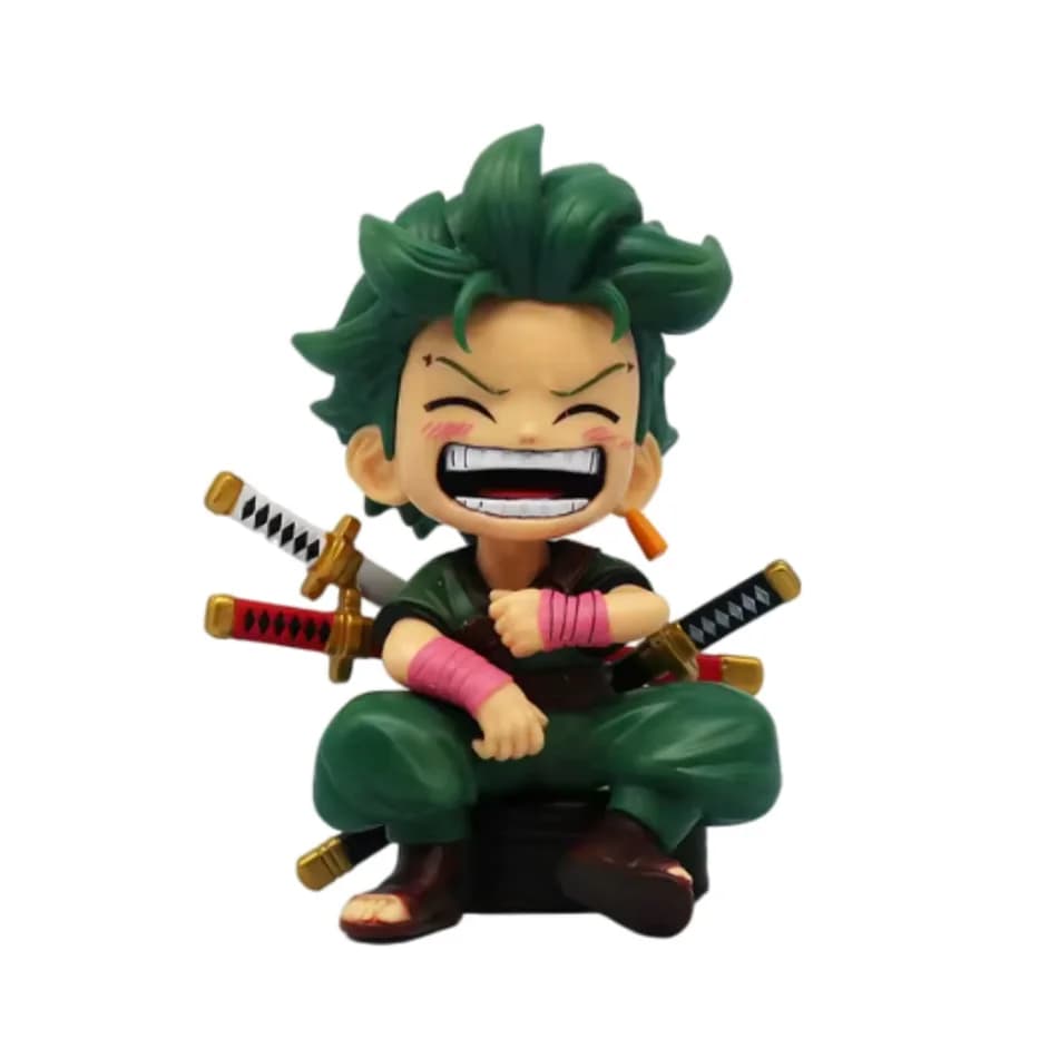 Une pièce portable Luffy Solon assis Q-Version jeu à la mode dessin animé Anime bureau voiture ornem
