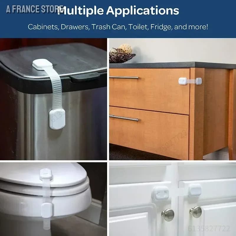 Serrure de sécurité pour bébé, serrure de sécurité pour tiroir, armoire adhésive pour tiroir, loquet