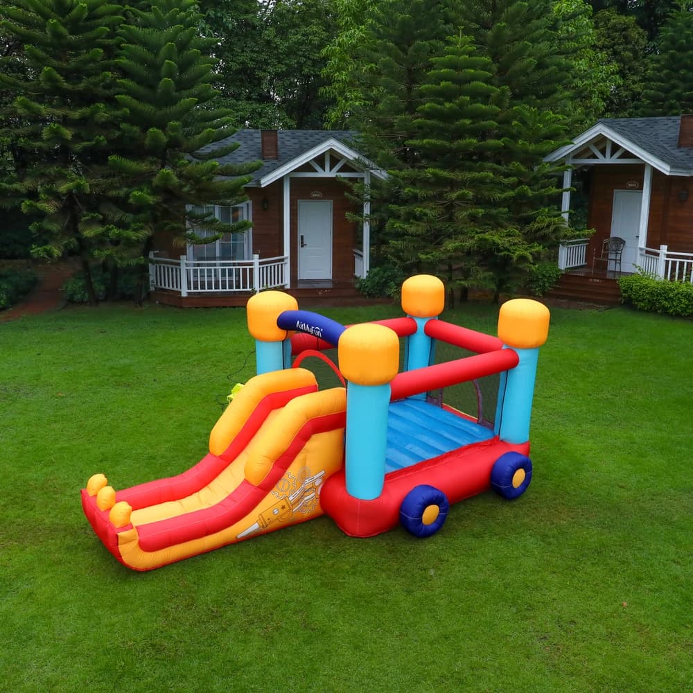 Mini maison de saut gonflable avec château de rebond coulissant, nouveau Design, château de maison r