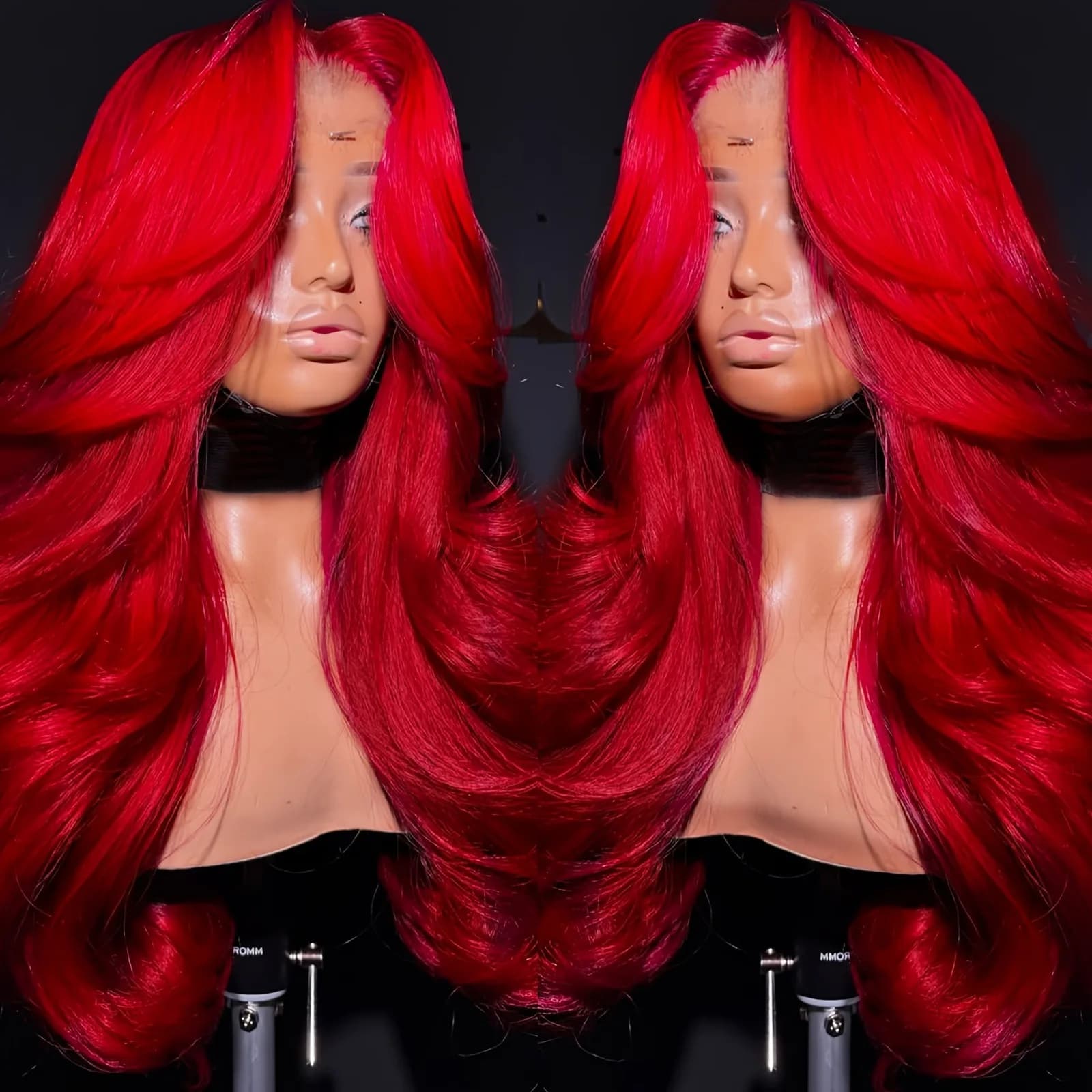 Perruque Lace Front Wig Body Wave transparente HD 13x4, perruque Lace Front Wig rouge, bordeaux, den