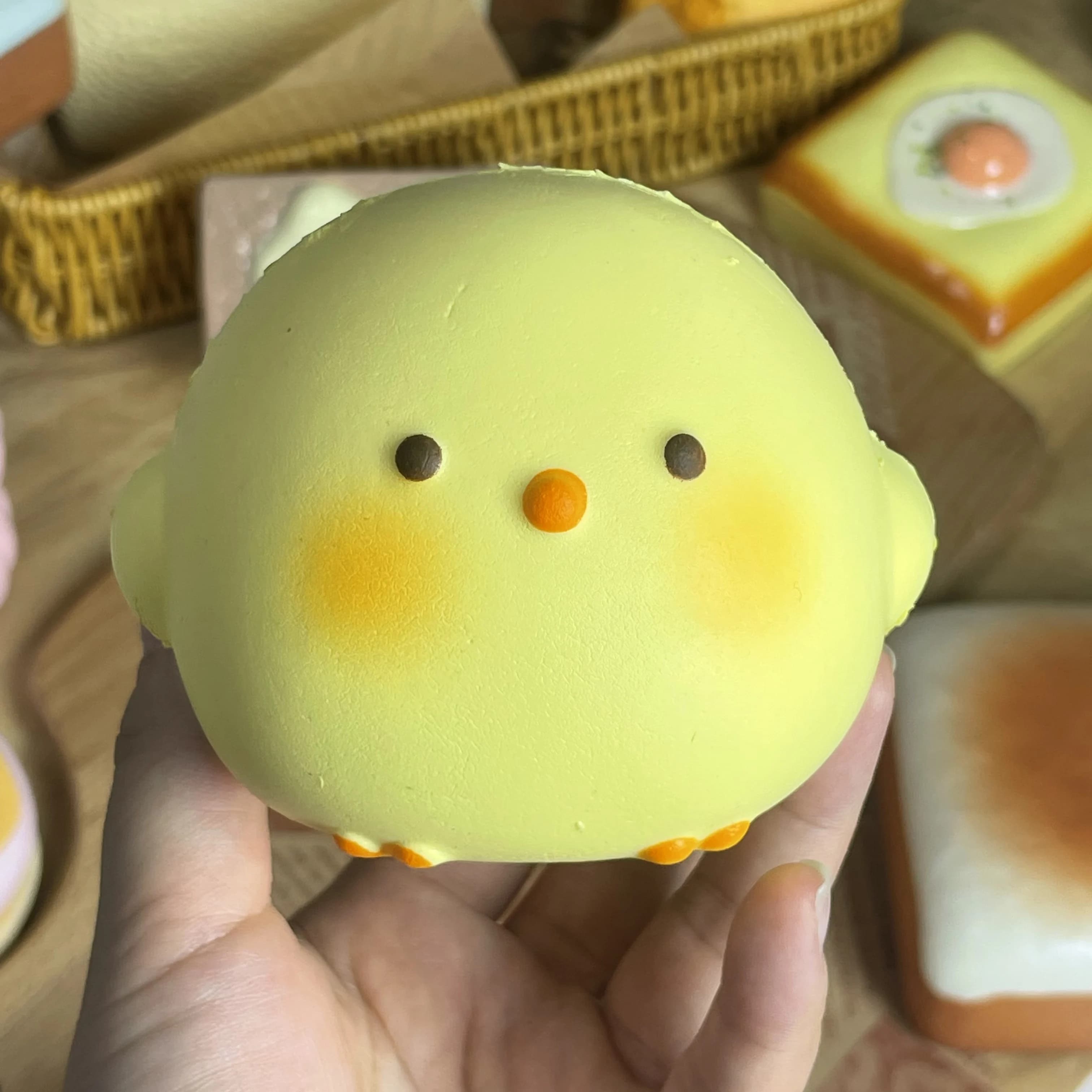 CHAUD! Jouet Squishy de poussin géant mignon, soulagement du Stress à grande hauteur et Fidget senso