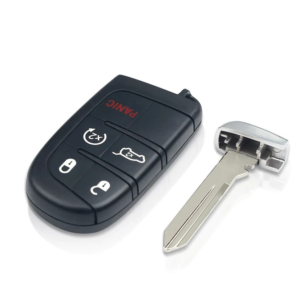 KEYYOU Remplacement Clé à distance intelligente à 5 boutons M3N 40821302   Fob 433MHz pour Jeep Gran