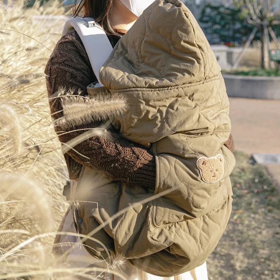Couverture à capuche pour poussette de bébé, lange d'emmaillotage pour nouveau-né, porte-bébé chaud,