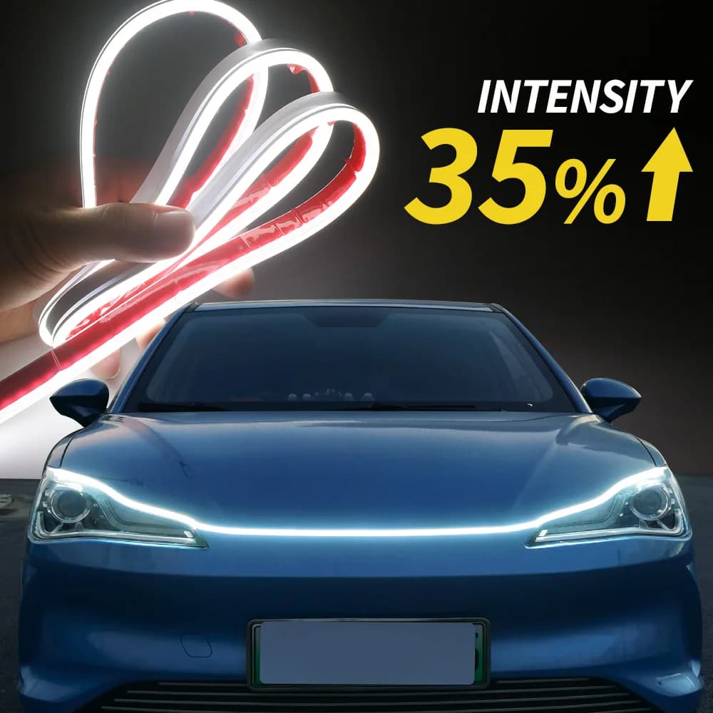 XINFOK Bande lumineuse LED universelle pour capot de voiture, lampes décoratives d'ambiance pour voi