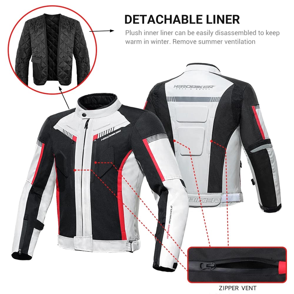 HEROBIKER veste de Moto imperméable homme veste de course pantalon de Moto portable vêtements de Mot