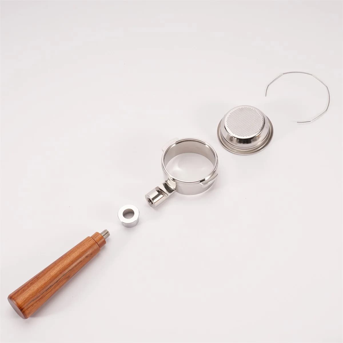 Portafiltre sans fond de 58mm Breville BES920/980/990 en acier inoxydable avec panier de 2 tasses po