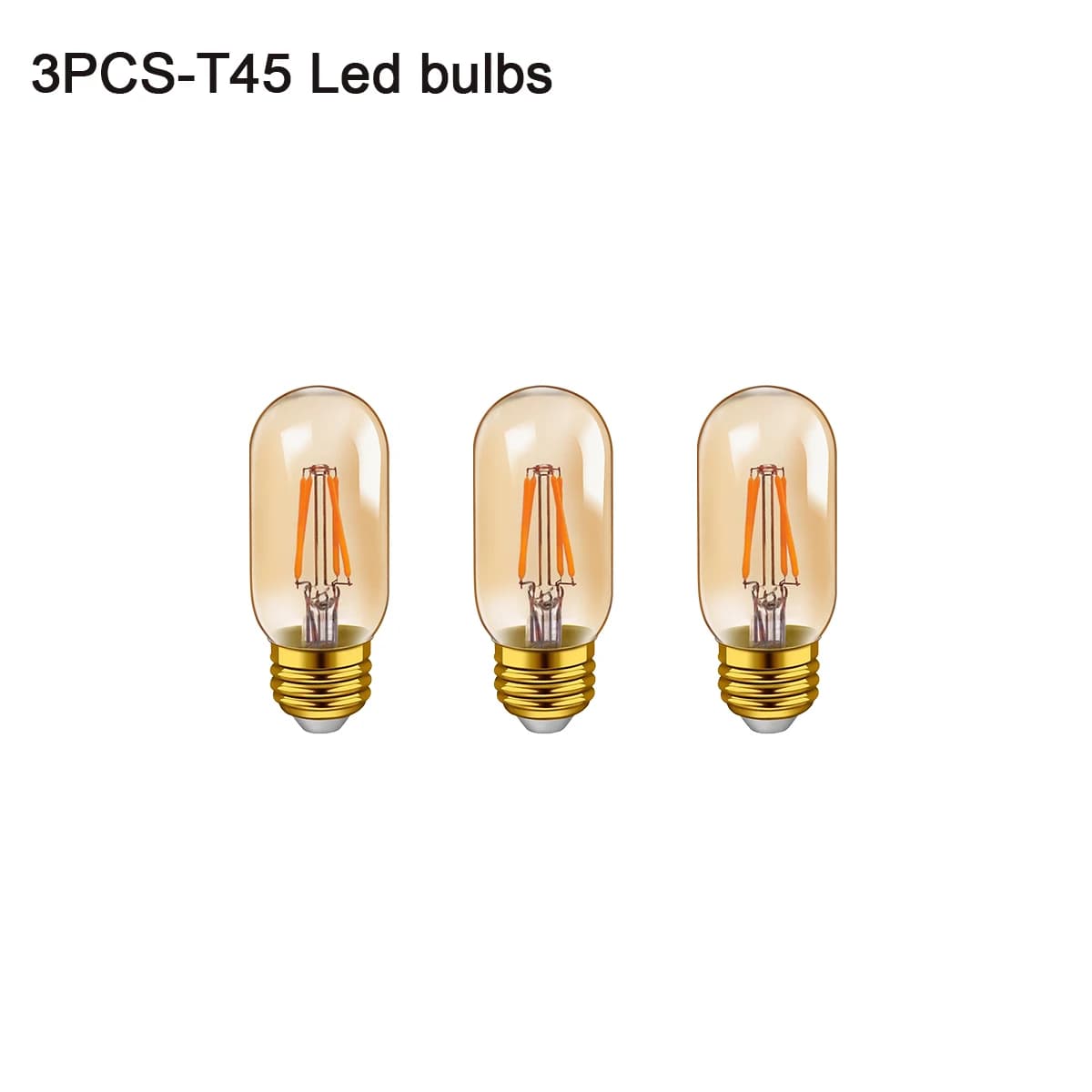 Plafonnier LED T45 à 3 têtes, corps noir, douille E26, éclairage intérieur pour salon et salle à man
