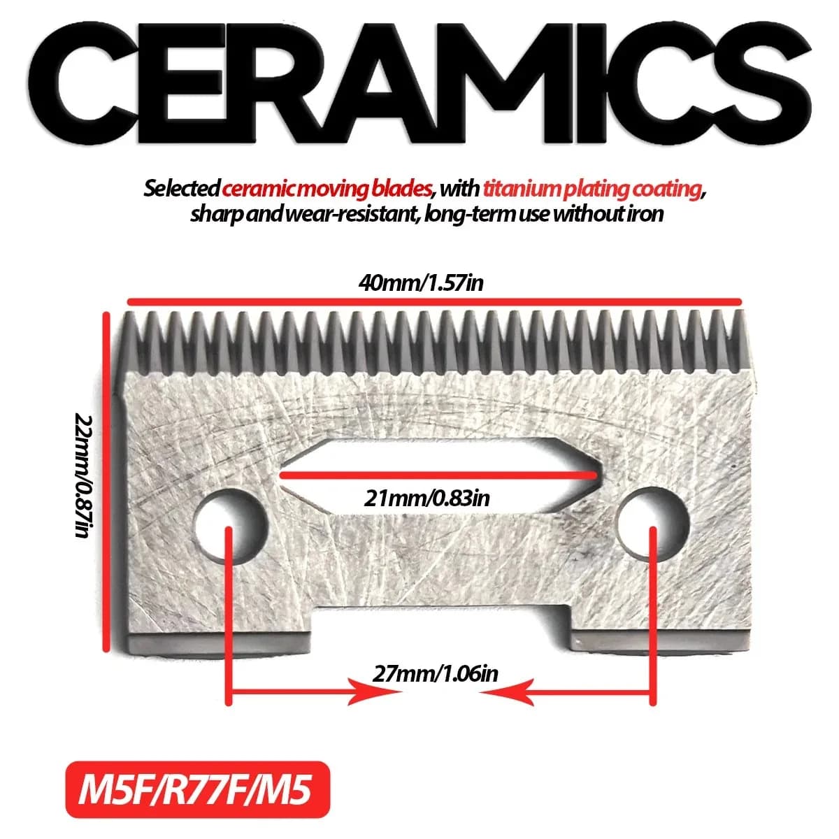Tondeuse à cheveux électrique professionnelle lame remplacée Madeshow M10 M11 R77F R55F 2020C 2020T 