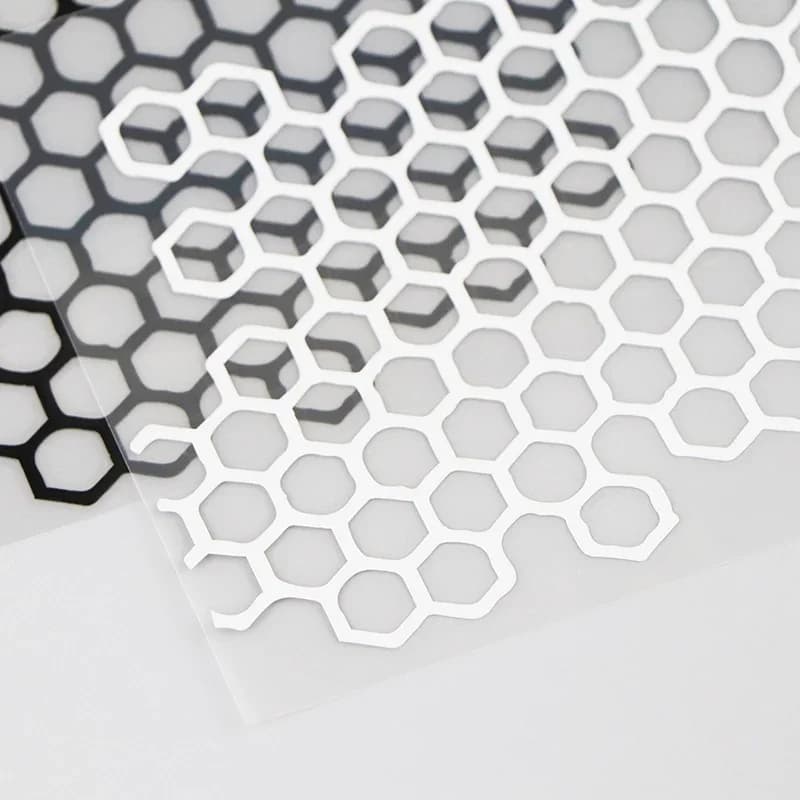 Autocollant de moto personnalisé en nid d'abeille, décoration de carrosserie pour rénovation de voit