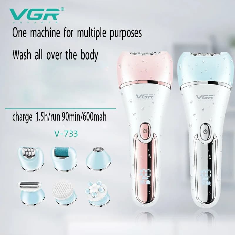 Original VGR électrique femmes épilateur femme rasoir jambe corps épilation lèvre menton dépilatoire