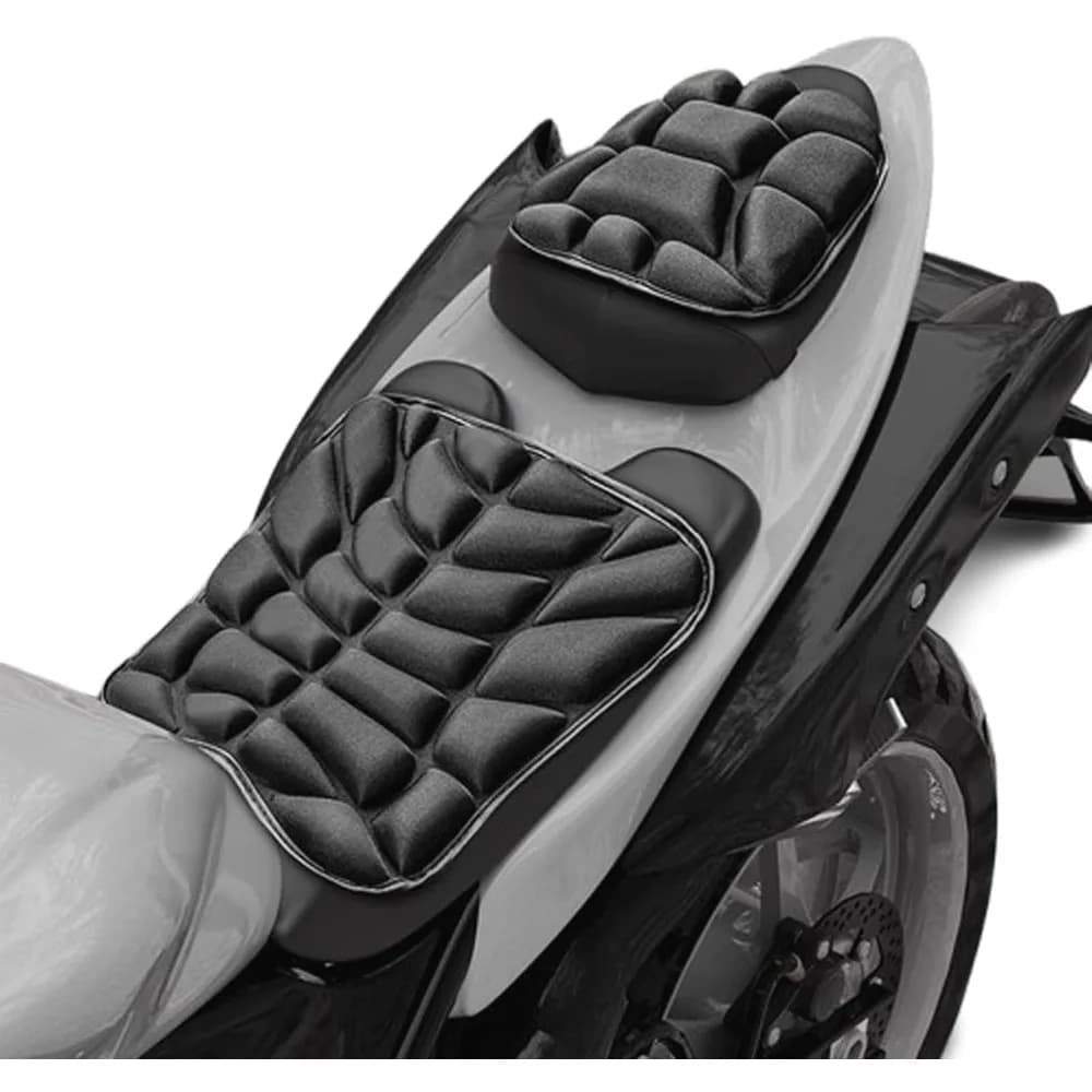 Coussin en gel 3D confortable, respirant et amortissant les chocs, universel pour siège de moto, com