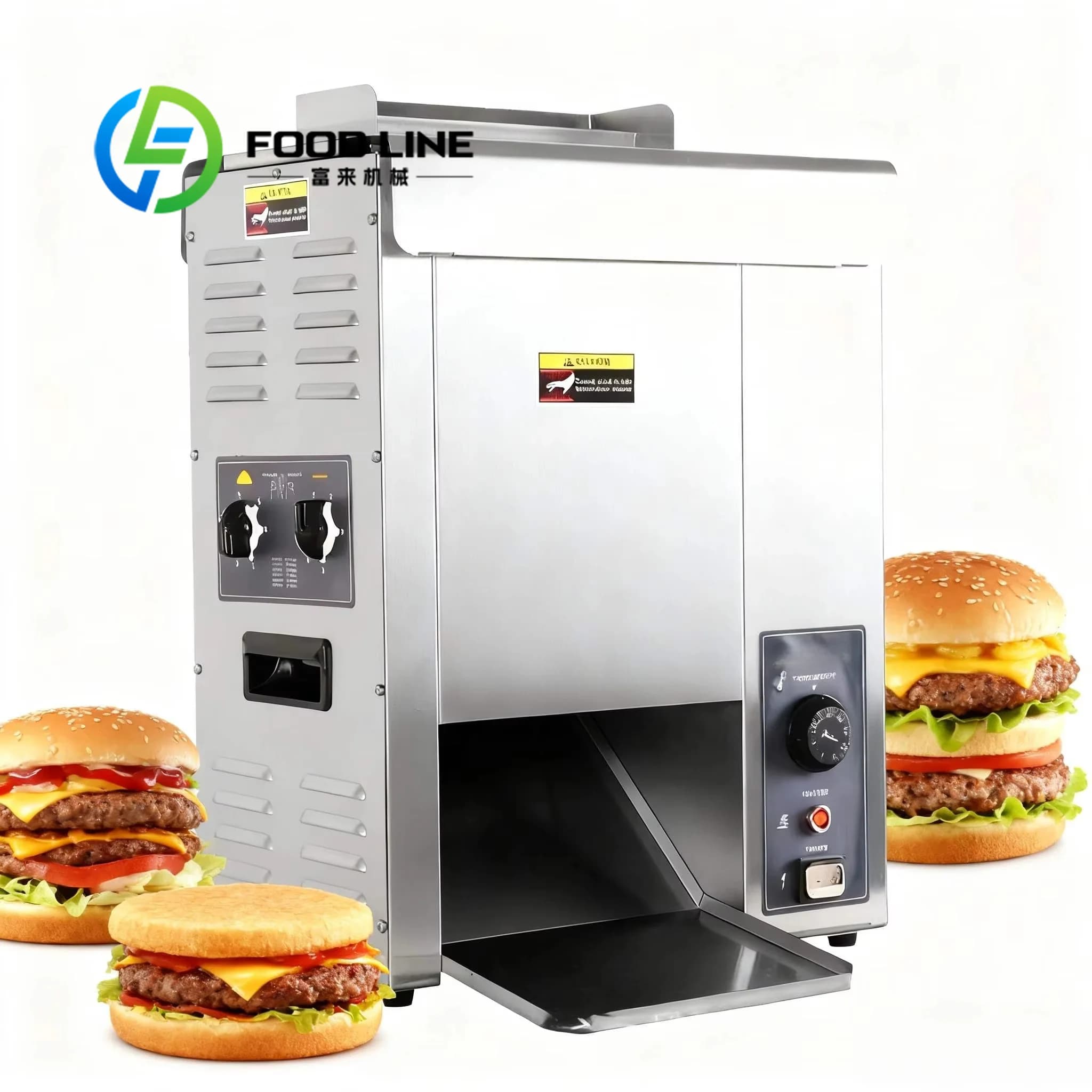 Grilleuse Commerciale Automatique Verticale pour Pain à Hamburger et Hot-Dog – Machine à Griller les