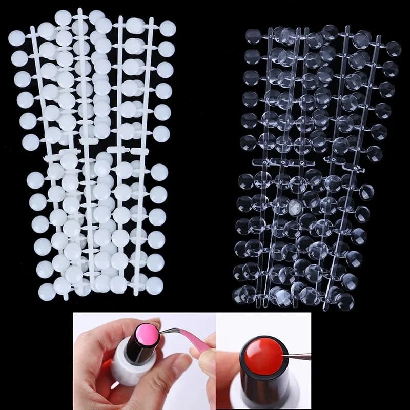 240 pièces rondes faux ongles conseils d'affichage faux ongles nuancier ongles échantillons bâtons a