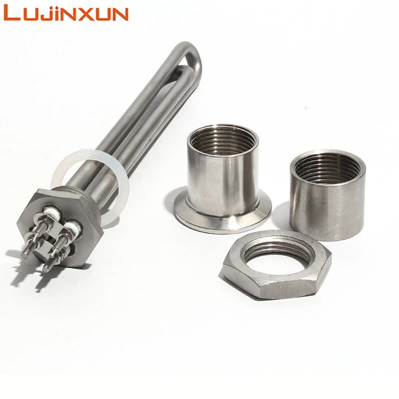 Lujinxun-Chauffe-eau solaire, radiateurs tubulaires, longueur 300mm, 600W, Chr25, 1 pouce, 152, DC 1