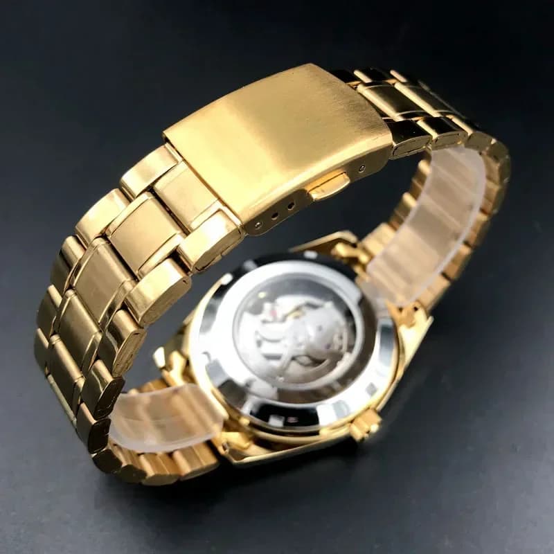 Orient Double Lion montre classique série montre pour hommes bracelet en acier inoxydable luxe multi