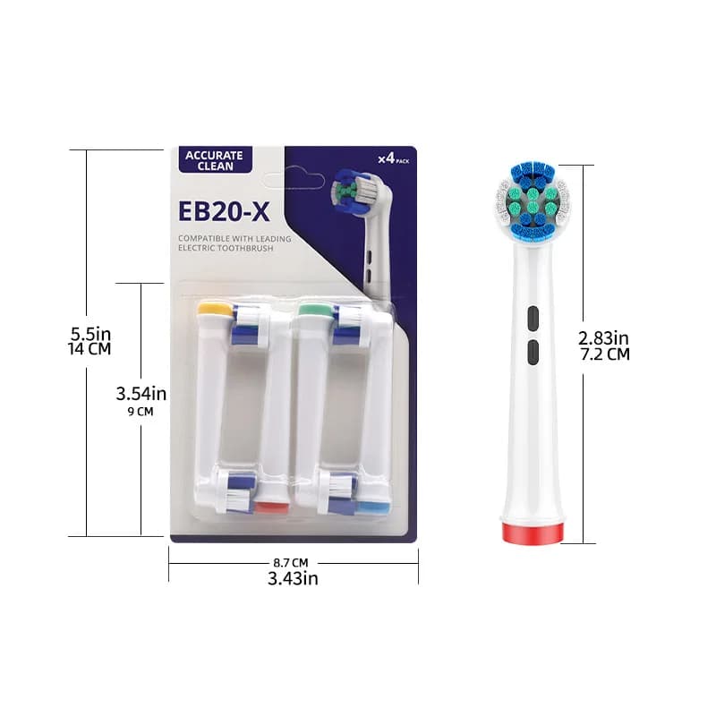 Compatible avec la tête de brosse à dents électrique orale p2/4000/3757/d12/3766 OLB, tête de rempla