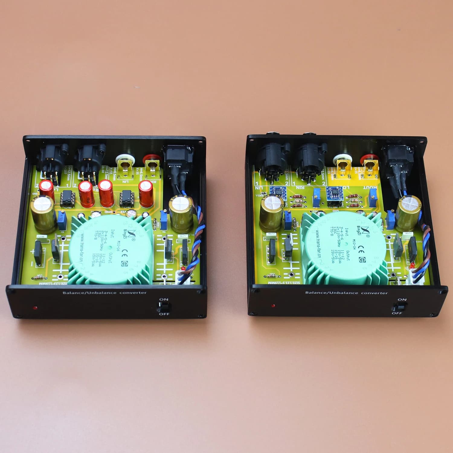 Convertisseur audio HIFI haut de gamme XLR vers RCA, conversion de signal audio RCA vers XLR 110 V/2