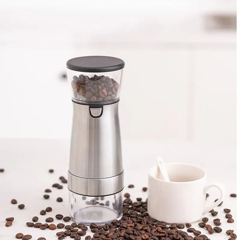 Moulin à café électrique portable, nouvelle mise à niveau TYPE-C Charge USB Professionnel Céramique 