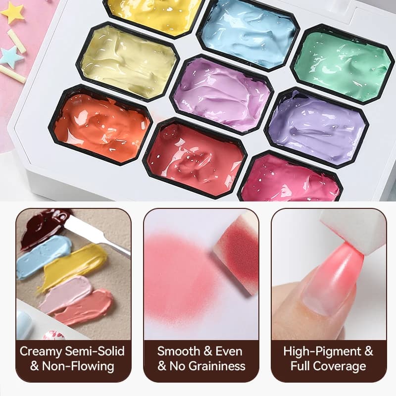UR SUGAR 9 couleurs 4 en 1 Pat peinture Gel Y2K dégradé Blush couleur Semi Permanent tremper UV & LE
