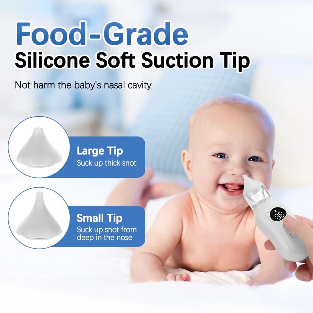 Aspirateur Nasal électrique pour bébé, ventouse de nez pour bébé et tout-petit, nettoyeur de nez Rec