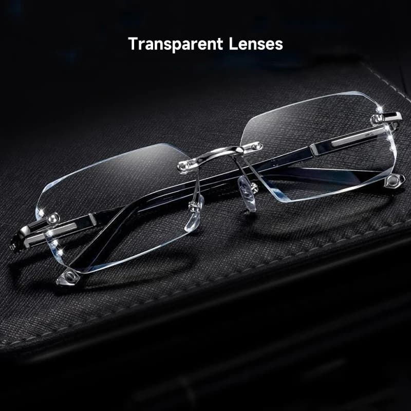 Mode diamant Anti-lumière bleue lunettes de lecture femme homme lunettes sans monture bloquant la Pr