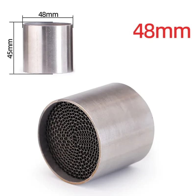 Échappement universel pour moto 48mm 50mm 53mm, nid d'abeille DB Killer, réduit le bruit, couple éle
