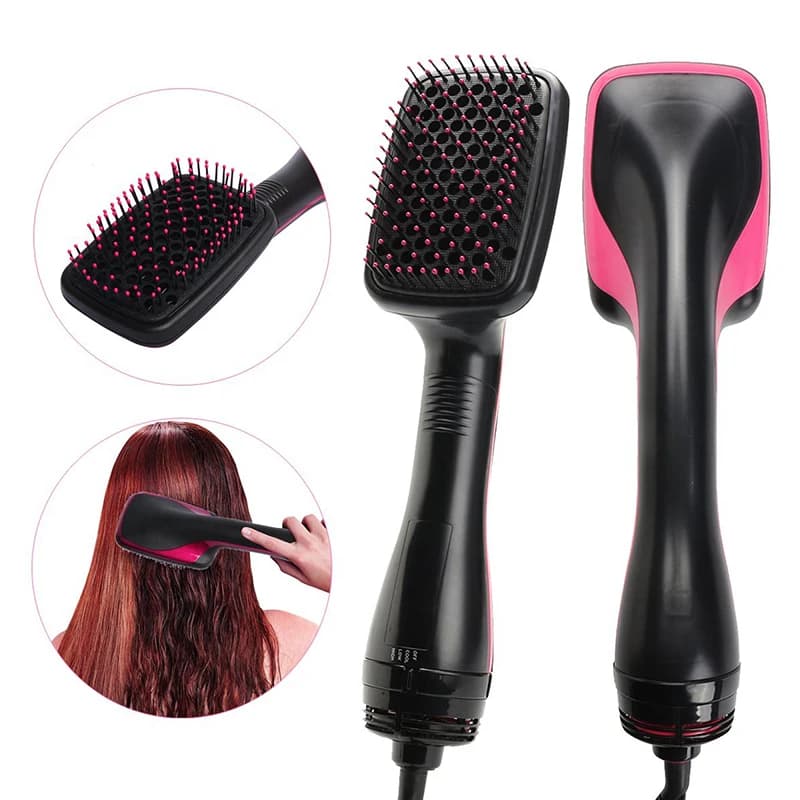 Sèche-cheveux électrique en une étape, brosse à Air chaud, sèche-cheveux de voyage, brosse professio